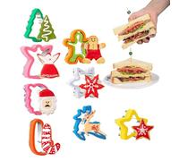 Plätzchenausstecher Set,8 Stücke Backformen Für Desserts, Edelstahl Schneeflocke Tannenbaum Lebkuchenmann Hirsch Weihnachtsmann Kuchenausstecher,Für Weihnachtliche Obstkuchen, Desserts