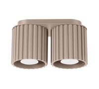 PLAFOND AURA 2 GU10 TAUPE ALU SOLLUX SL.1815