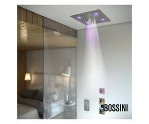 Plafond de douche 4 jets LED RGB chromothérapie chromé Dream - BOSSINI H389080030