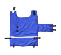 Plafond de veau | Batteuse de plafond des Wadders en tissu Oxford | Gilet de bovins doux et épaissi dans une protection bleue et imperméable pour des conditions stables, agricoles, extérieures et froi