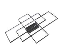 Plafond LED Moderne, 3 Couleurs Température à Lampe à Lampe à Plafond LED Énergie de Soins Oculaires Sauvés pour la Télécommande avec Télécommande (BLACK)