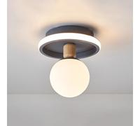 Plafond Lumineux Nordique Moderne, Abat-Jour Acrylique Globe Plafonniers, Décoration Intérieure Flush Mount Plafond Lamp Pour Chambre à Coucher Salon Couloir Cuisine Salle de Lavage, JYLSSKUK, Grég