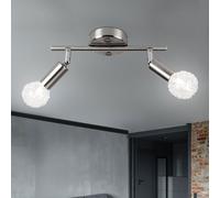 Plafond Mur Lampe Treillis Métallique Escalier Luxe Argent Salon