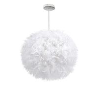 Plafond Plume Blanc Pendant la Nuance Lig, Balle Luxe, lampadaire décoratif l'ombre pour de Chambre à Coucher