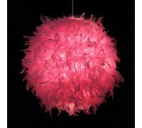 Plafond Plume Blanc Pendant la Nuance Lig, Balle Luxe, lampadaire décoratif l'ombre pour de Chambre à Coucher