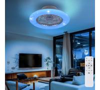 Plafond Télécommande LED Effet D'Etoile à Droite Rotation À Dimmable D 49 CM