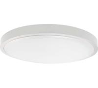 Plafond V-TAC 24W LED Rond 29cm en saillie Pilote Détecteur de mouvement IP44 Blanc VT-8624S 3000K 2500lm