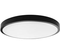 Plafond V-TAC 24W LED Round 30cm en saillie IP44 Noir VT-8624B 3000K 2500lm