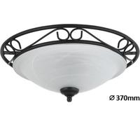 Rabalux 3722 Plafonnier, Métal, 1 W, Noir, 37 x 37 x 18 cm