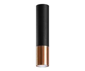 PLAFONDATEUR LOOPEZ 1 GU10 NOIR SOLLUX SL.0945
