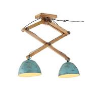 vidaXL Plafondlamp 25 W E27 29x18x85 cm verweerd blauw371933 Bleu G