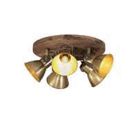 Plafondlamp 25 W E27 50x50x25 cm antiek messingkleurig371830