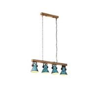 Plafondlamp 25 W E27 90x24x111 cm verweerd blauw371836
