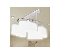 vidaXL Plafondlamp met ellips glazen kapjes (4 x E14)240988 Blanc G