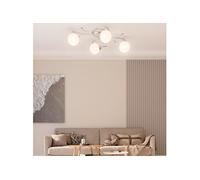 Vidaxl Plafonnier Avec Abat-Jour Ronds En Verre Pour 4 Led G9