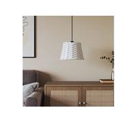 vidaXL Abat-jour de plafonnier Ø20x15 cm en osier pour couloir et chambre Blanc
