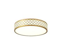 Plafonier Plafonnier tout en cuivre, ultra-mince, moderne et minimaliste, for chambre à coucher, porche, allée, balcon, lampes led Lampe Plafond(50cm)
