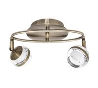 Plafonnier 2 x 5 W 4 000 K Maratea Cuir 800 lm 15 x 34 x 16