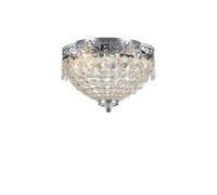 Plafonnier 2xE14 avec prismes verre 28 cm chrome - Markslöjd - Joline