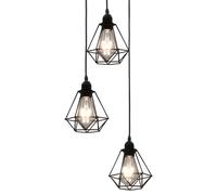 Plafonnier 3 Ampoules Lampe Suspendue Luminaire Eclairage Salon Maison vidaXL