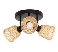 Plafonnier Lio beige 25x21cm - Atmosphera createur d'interieur