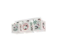 plafonnier 3 lampes The Pirates 51 cm blanc