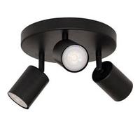 Plafonnier 3 lampes Vico métal noir Atmosphera Noir G