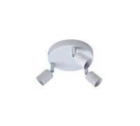 Plafonnier 3 spots, fer blanc Basic