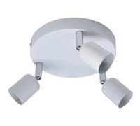 Plafonnier 3 spots, fer blanc Basic