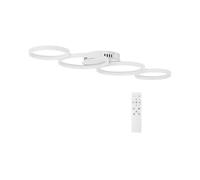 Plafonnier - 4 cercles lumineux - 50 W - télécommande | Uniprodo