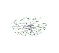 Plafonnier à bras en cristal acrylique 5 ampoules E14 Vert