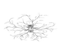 Plafonnier à Bras Feuille en Cristal Acrylique 5 Ampoules Lustre Salon vidaXL