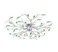 Plafonnier à Bras Feuille en Cristal Acrylique 5 Ampoules Lustre Salon vidaXL