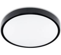 Plafonnier à LED Plafond Applique de salle de bains 24W 4000K IP44 ZOE noir 35cm