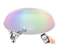 Plafonnier à LED RVBB 24 W avec haut-parleur et fonction bluetooth Blanc G