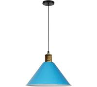 Plafonnier à vis E27 à tête Unique, Abat-Jour en métal coloré, Suspension Simple et créative, idéal pour Un Bar, Un Centre Commercial ou Un Magasin de vêtements.