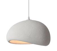 Plafonnier À Vis, Lustre Minimaliste Japonais, Suspension Créative En Polystyrène Haute Densité, Luminaire Décoratif Pour Restaurant, Café, Hôtel/Blanc/50 Cm