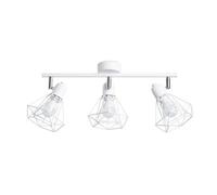 Plafonnier Acier Blanc E14 3 Artemis