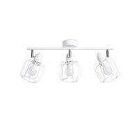 Plafonnier Acier Blanc E14 3 Beluci