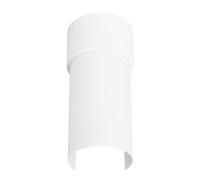 Plafonnier Acier Blanc E27 1 Flash