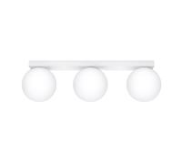 Plafonnier Acier Blanc G9 3 Yoli