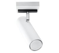 Plafonnier Acier Blanc GU10 1 Direzione