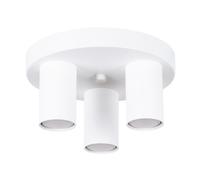 Plafonnier Acier Blanc GU10 3 Lagos