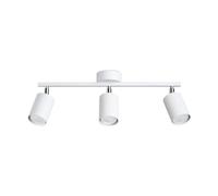 Plafonnier Acier Blanc GU10 3 Lemmi