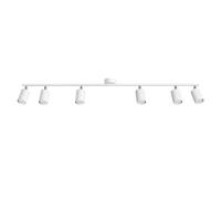 Plafonnier Acier Blanc GU10 6 Lemmi