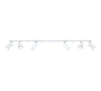 Plafonnier Acier Blanc GU10 6 Ring