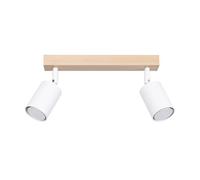Sollux Lighting Verdo plafonnier 2x10 W blanc-bois SL.1286