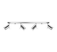 Plafonnier Acier Chrome GU10 4 Ring Line