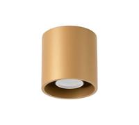 Plafonnier Acier Doré GU10 1 Orbis