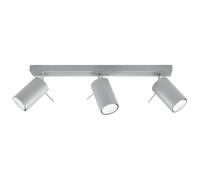 Plafonnier Acier Gris GU10 3 Ring